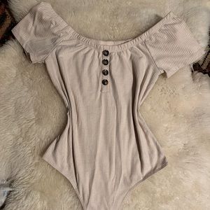 off the shoulder bodysuit
